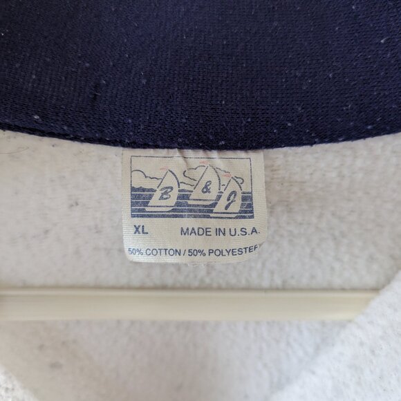 Vintage San Francisco California Collared Sweatshirt Bridge 1/4 Zip Blue - Picture 7 of 11